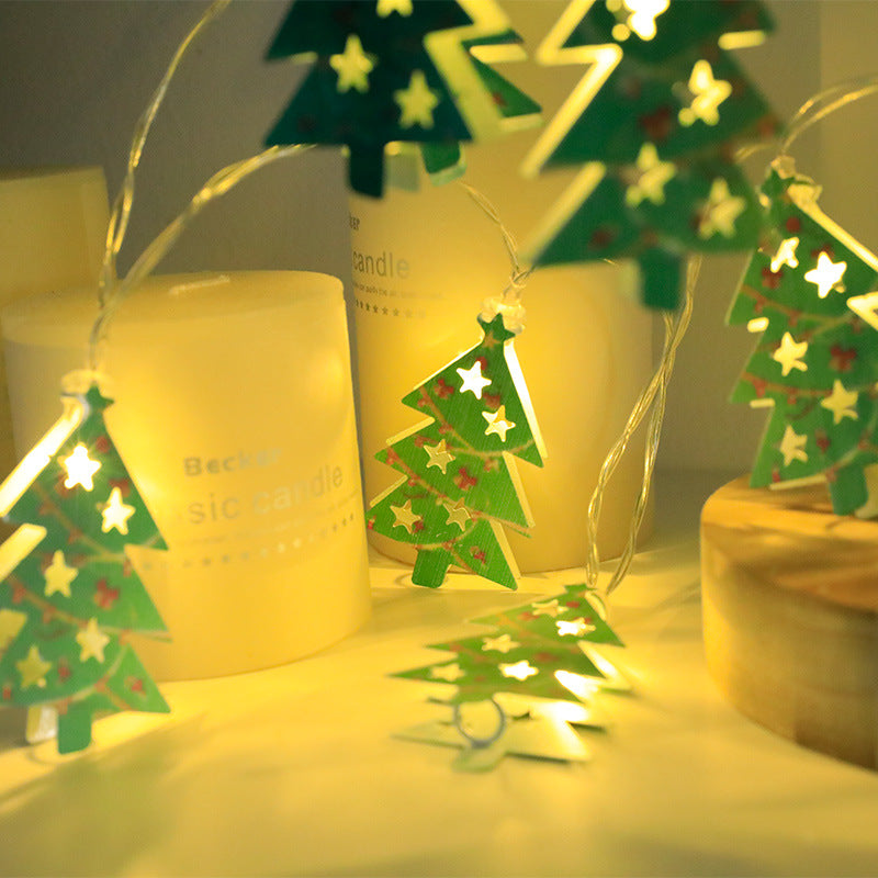 Christmas LED String Lights Santa Claus Elk Snowman Ornament Decorations