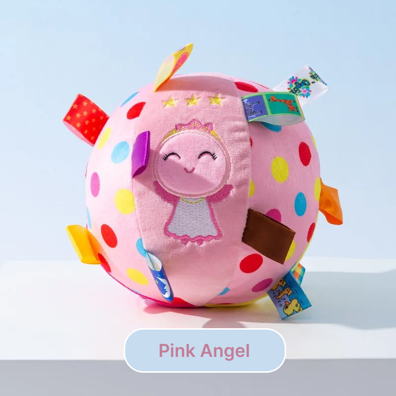 plush ringing ball toy for dogs, view 5 - MRSLM
