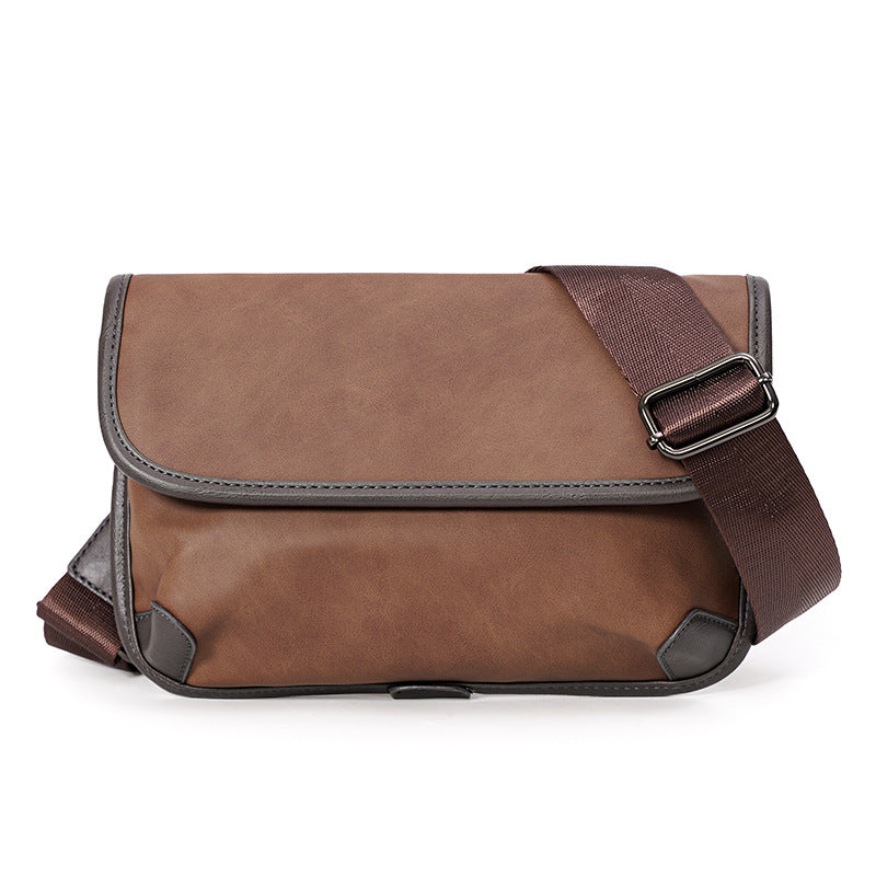 men's plaid shoulder bag, view 5 - MRSLM