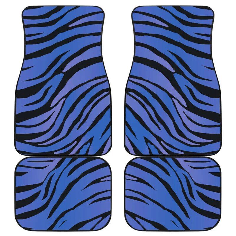 zebra print car floor mats, view 2 - MRSLM