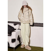 high waist fleece sports pants, view 3 - MRSLM