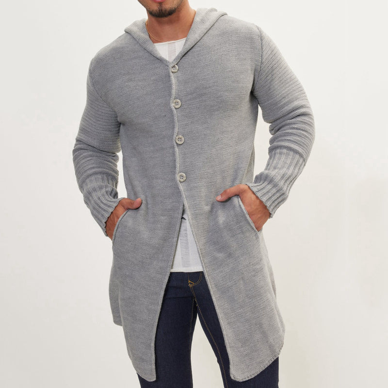 mid-length pocket cardigan sweater coat, view 6 - MRSLM