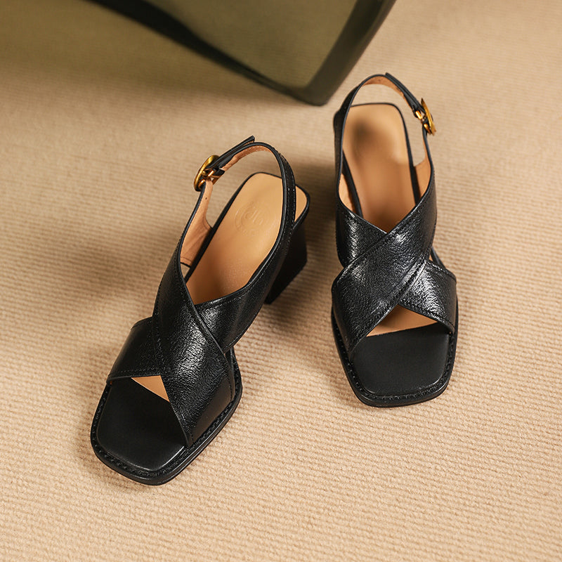 leather gladiator sandals, view 7 - MRSLM