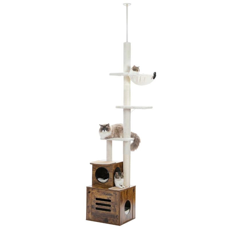 adjustable tall cat tree, view 3 - MRSLM