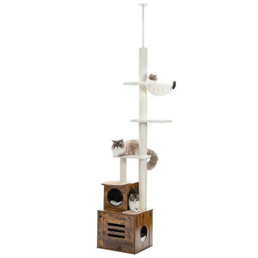 adjustable tall cat tree, view 3 - MRSLM