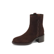 women's suede ankle boots, view 3 - MRSLM