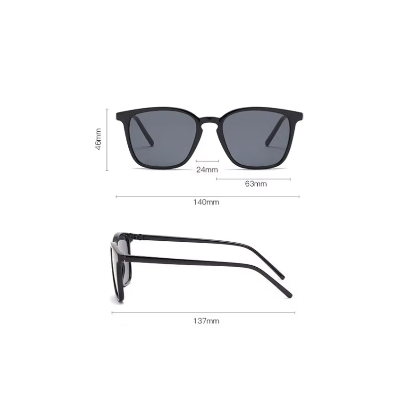retro square cat eye sunglasses, view 9 - MRSLM