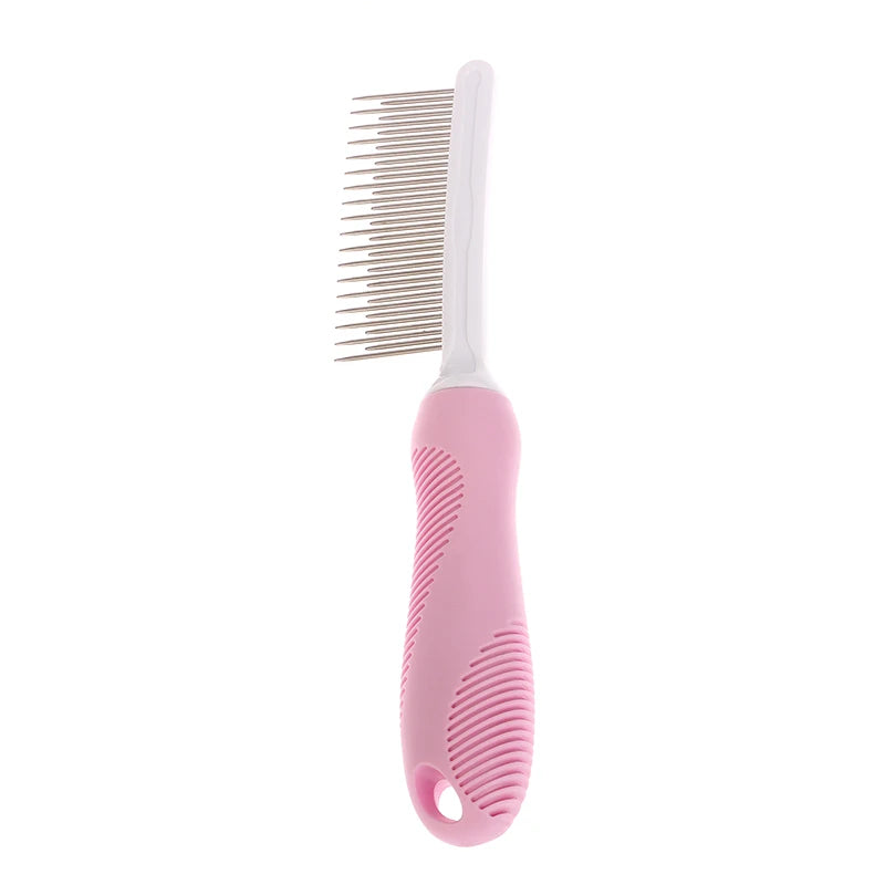 pet grooming comb with long and short teeth, view 4 - MRSLM