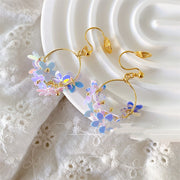 handmade blue fairy tale earrings, view 3 - MRSLM