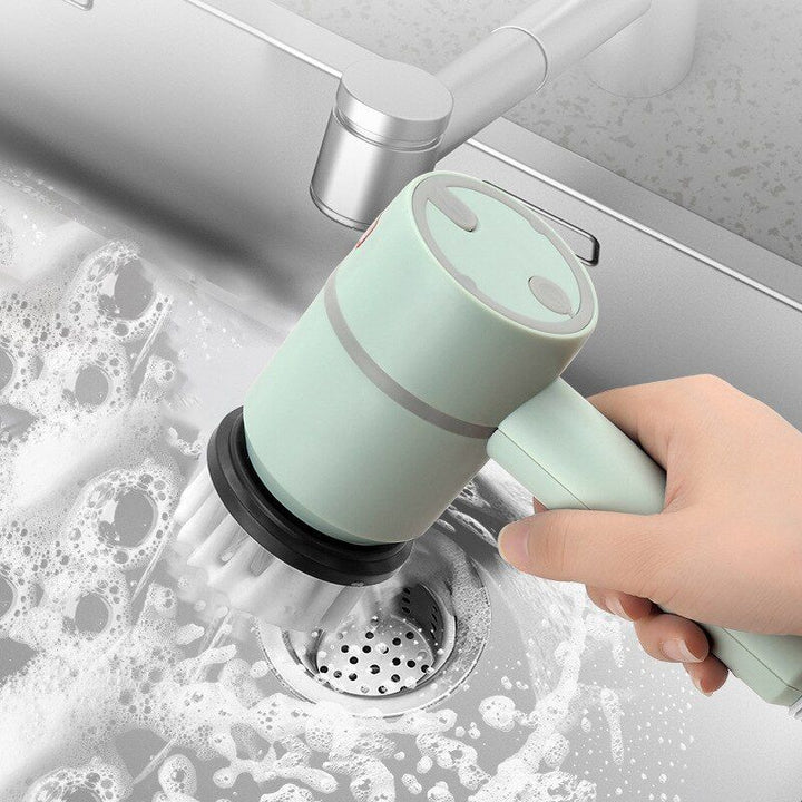 USB Rechargeable Electric Rotary Cleaning Brush for Home