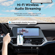 Bluetooth 5.4 aux adapter car receiver, view 5 - MRSLM