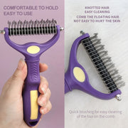 dog deshedding brush, view 6 - MRSLM