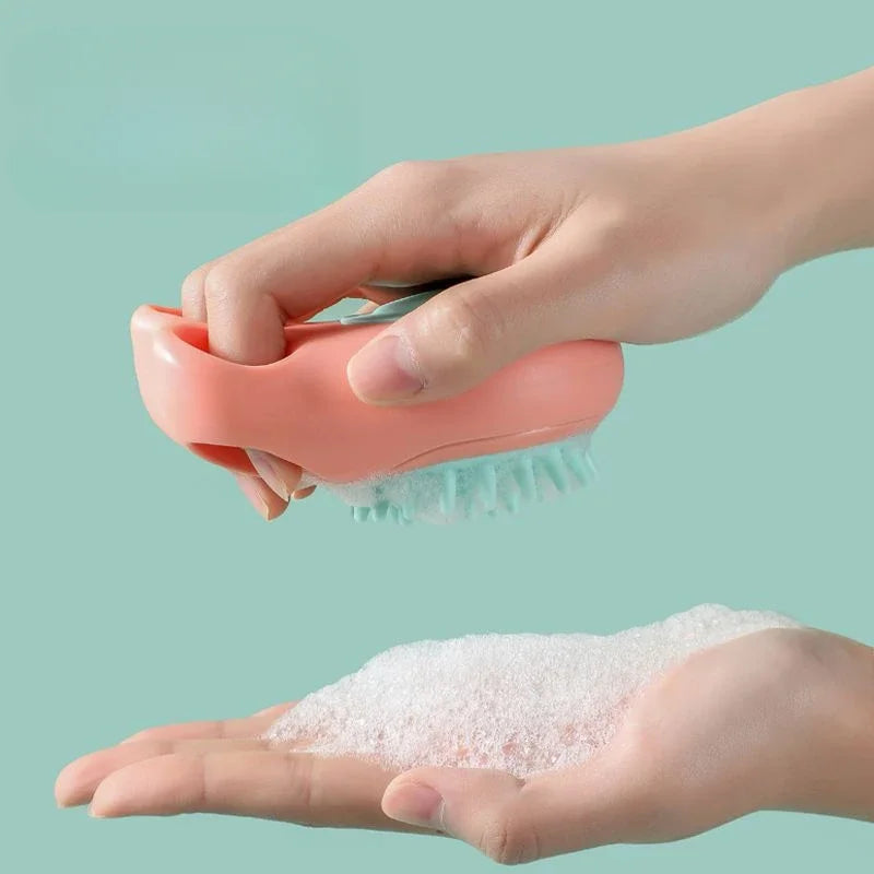 pet bathing and massage brush, view 7 - MRSLM