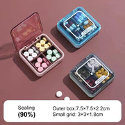 moisture-proof 4-cell pill box, view 8 - MRSLM