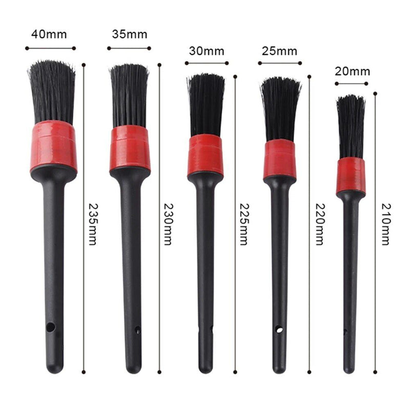 5-piece car detailing brush set, view 2 - MRSLM