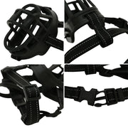 breathable basket dog muzzle, view 7 - MRSLM