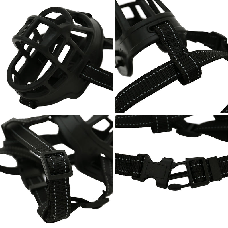 breathable basket dog muzzle, view 7 - MRSLM