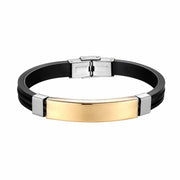 stainless steel and silicone bracelet, view 3 - MRSLM