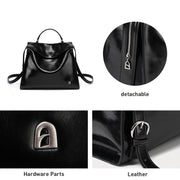 leather travel backpack, view 7 - MRSLM