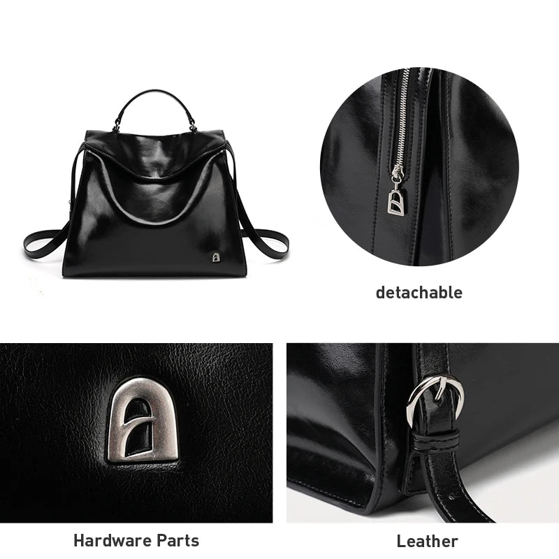 leather travel backpack, view 7 - MRSLM