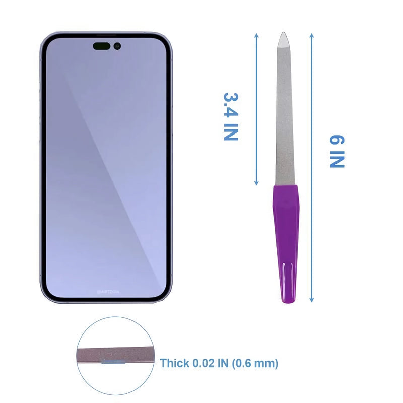 stainless steel nail file set, view 5 - MRSLM