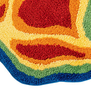 hand tufted art rug with 3d hand design, view 6 - MRSLM