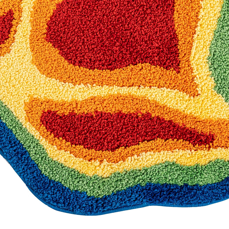 hand tufted art rug with 3d hand design, view 6 - MRSLM
