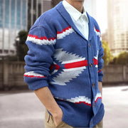 men's knitwear cardigan long sleeve button down, view 6 - MRSLM