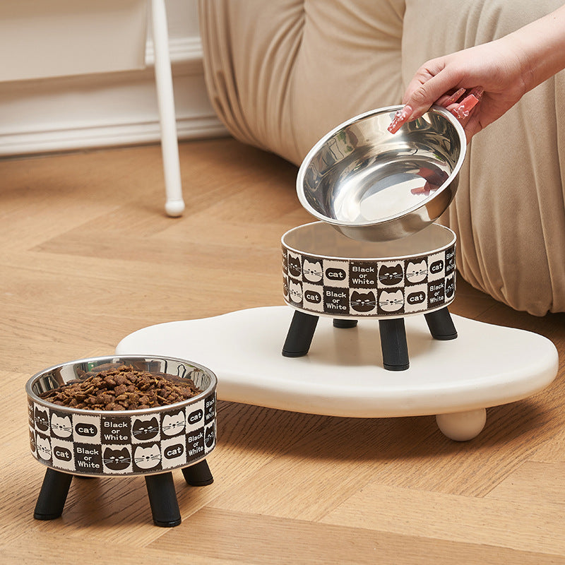 stainless steel anti-slip pet bowl, view 4 - MRSLM