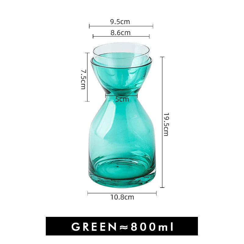 glass water bottle set, view 2 - MRSLM