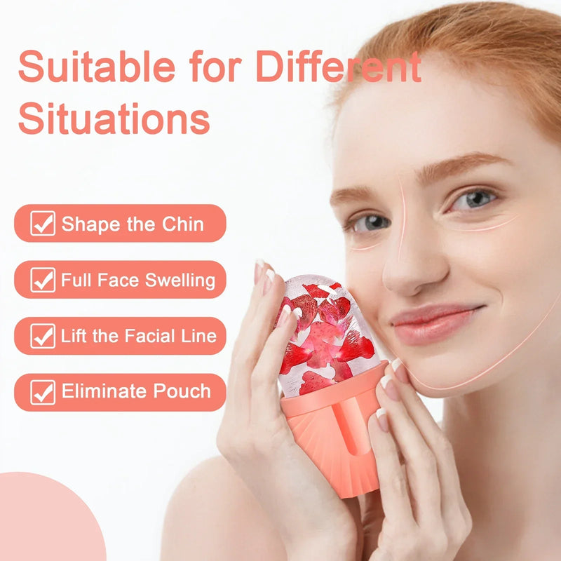 silicone facial ice cube mold, view 11 - MRSLM