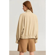 minimalist military women's coat, view 5 - MRSLM