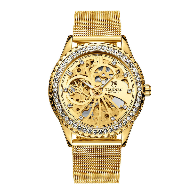 men's diamond automatic watch, view 5 - MRSLM