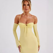 midi bodycon dress, view 3 - MRSLM