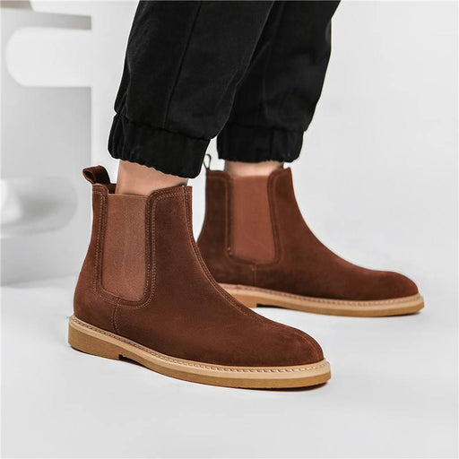 men's leather ankle Chelsea boots - MRSLM