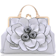 solid color PU tote shoulder bag, view 2 - MRSLM