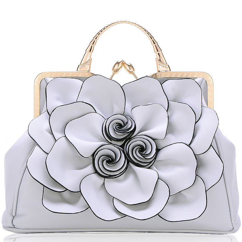 solid color PU tote shoulder bag, view 2 - MRSLM