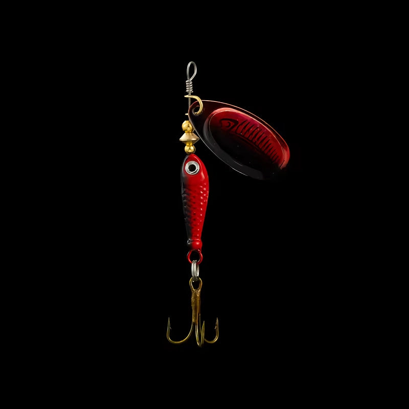 rotating metal spinner fishing lure, view 6 - MRSLM
