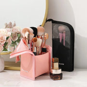 clear stand-up cosmetic bag for women, view 4 - MRSLM