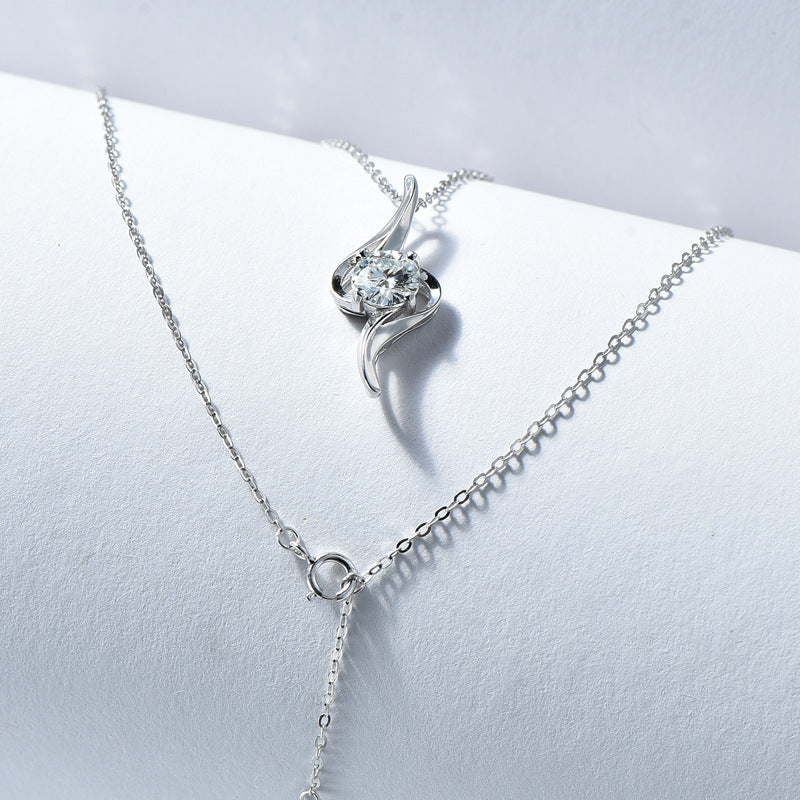 personalized sterling silver necklace, view 2 - MRSLM