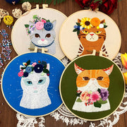 diy cat embroidery starter kit - MRSLM
