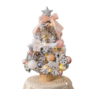 Pink snow spray desktop Christmas tree, view 3 - MRSLM