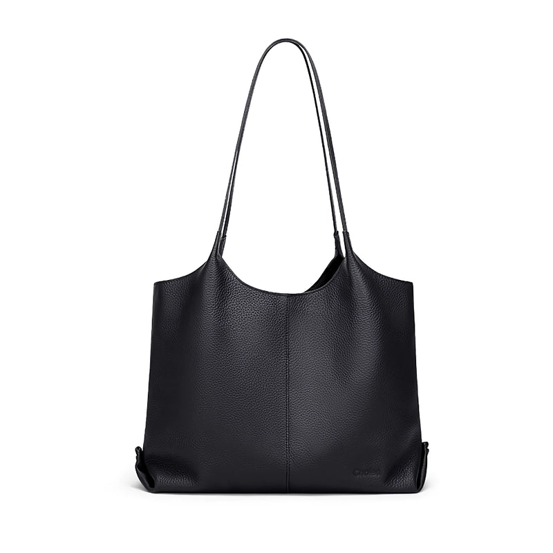 Women's versatile PVC leather tote bag, view 4 - MRSLM