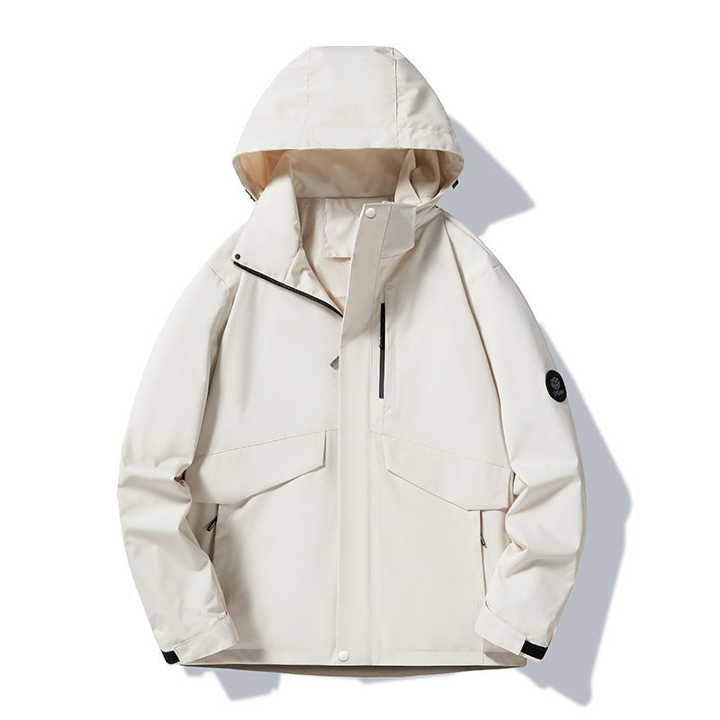 thin hooded hiking jacket, view 3 - MRSLM