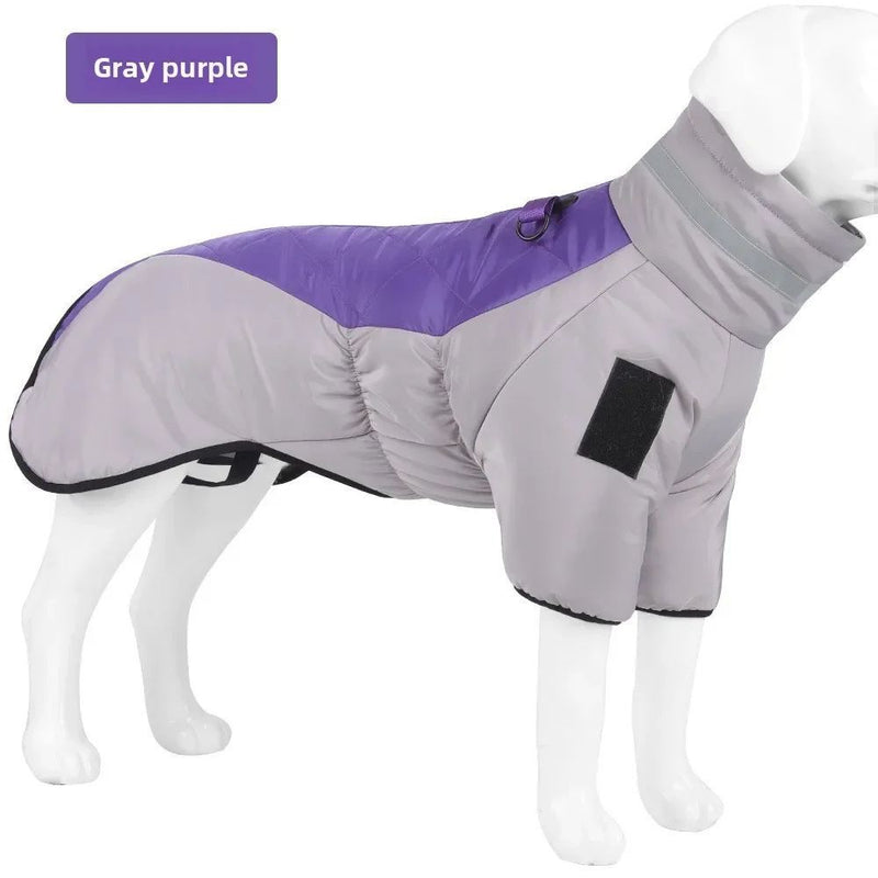 Waterproof reflective winter dog jacket, view 9 - MRSLM