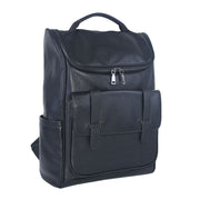 genuine leather travel backpack, view 2 - MRSLM