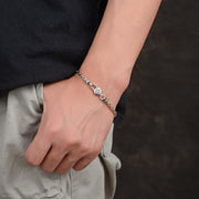 men's s925 silver bamboo bracelet - MRSLM