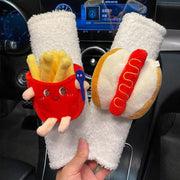 Plush cartoon car seatbelt cover, view 8 - MRSLM
