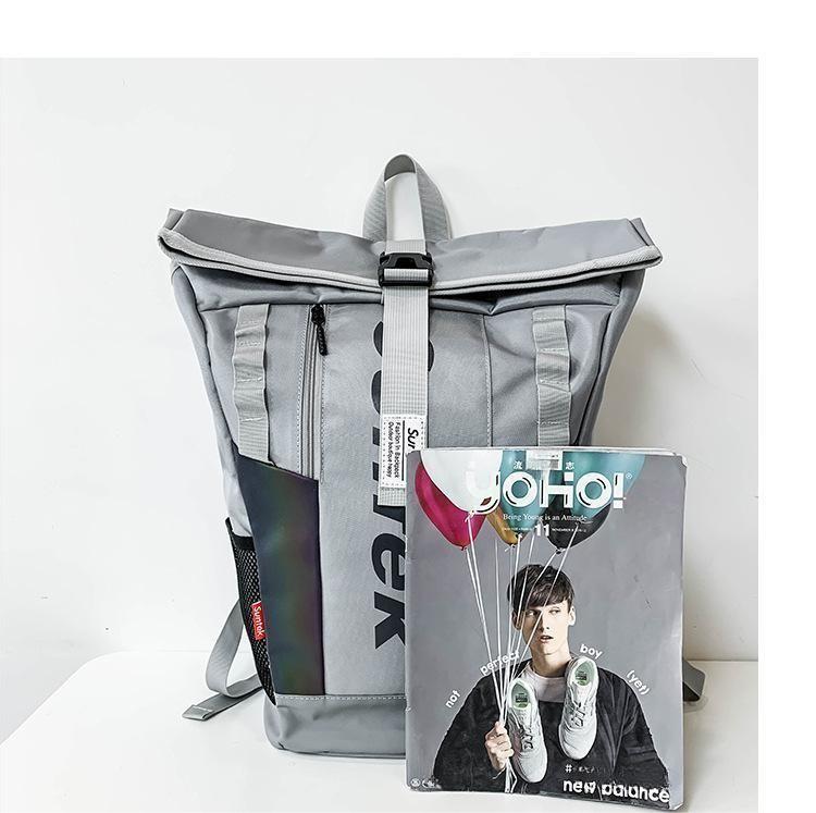 Large capacity nylon backpack, view 6 - MRSLM