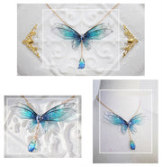 fairy ombre wings necklace, view 4 - MRSLM
